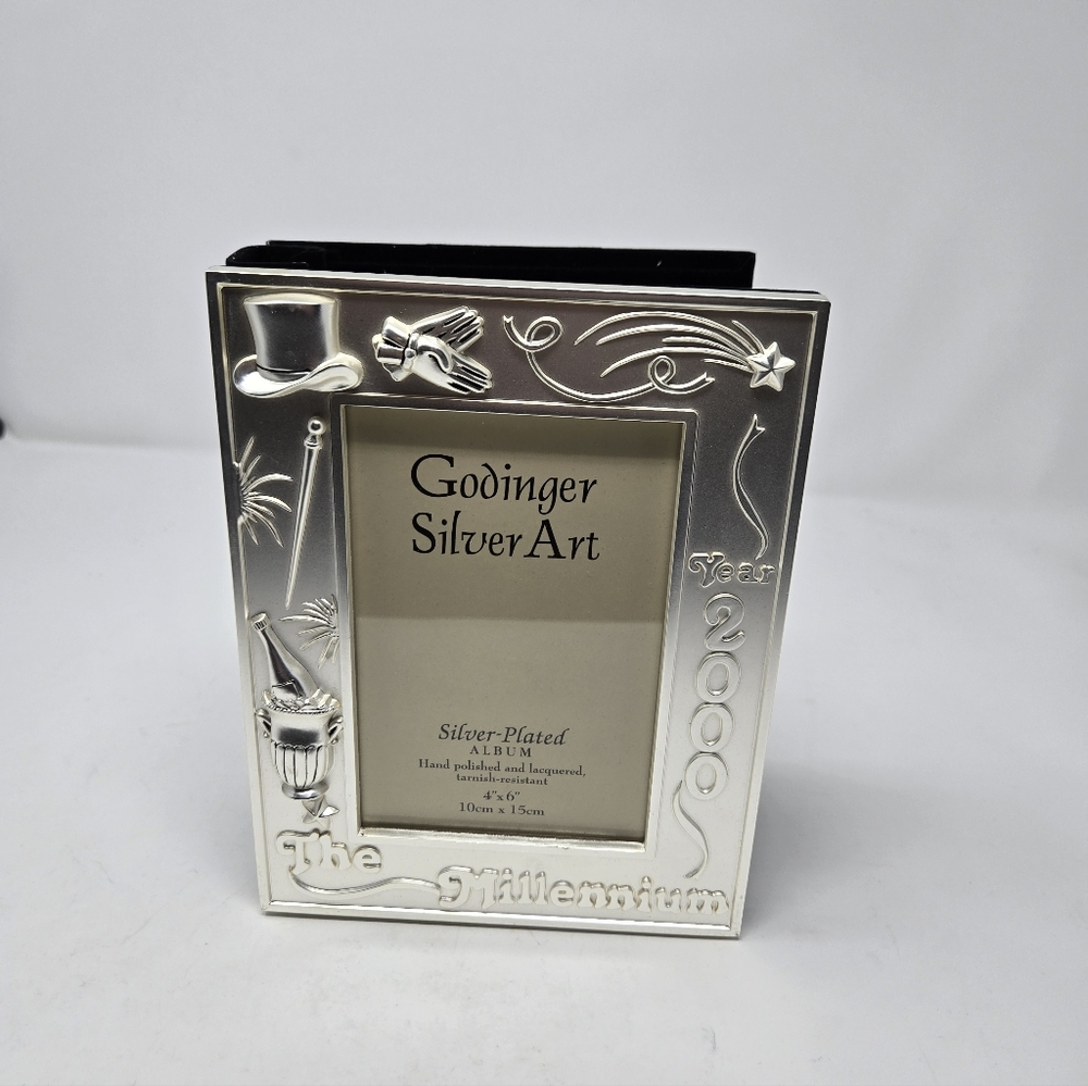 Vintage Y2K New Millennium Silverplated Photo Album Godinger New